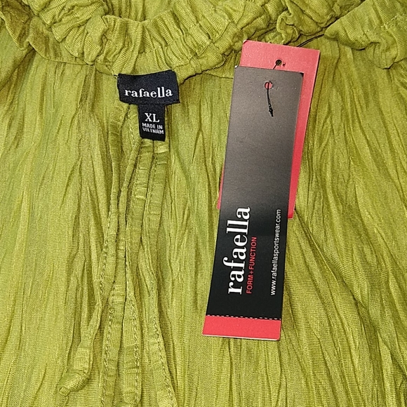 Rafaela Green Versatile Adjustable Neck Top sz XL - Picture 7 of 8